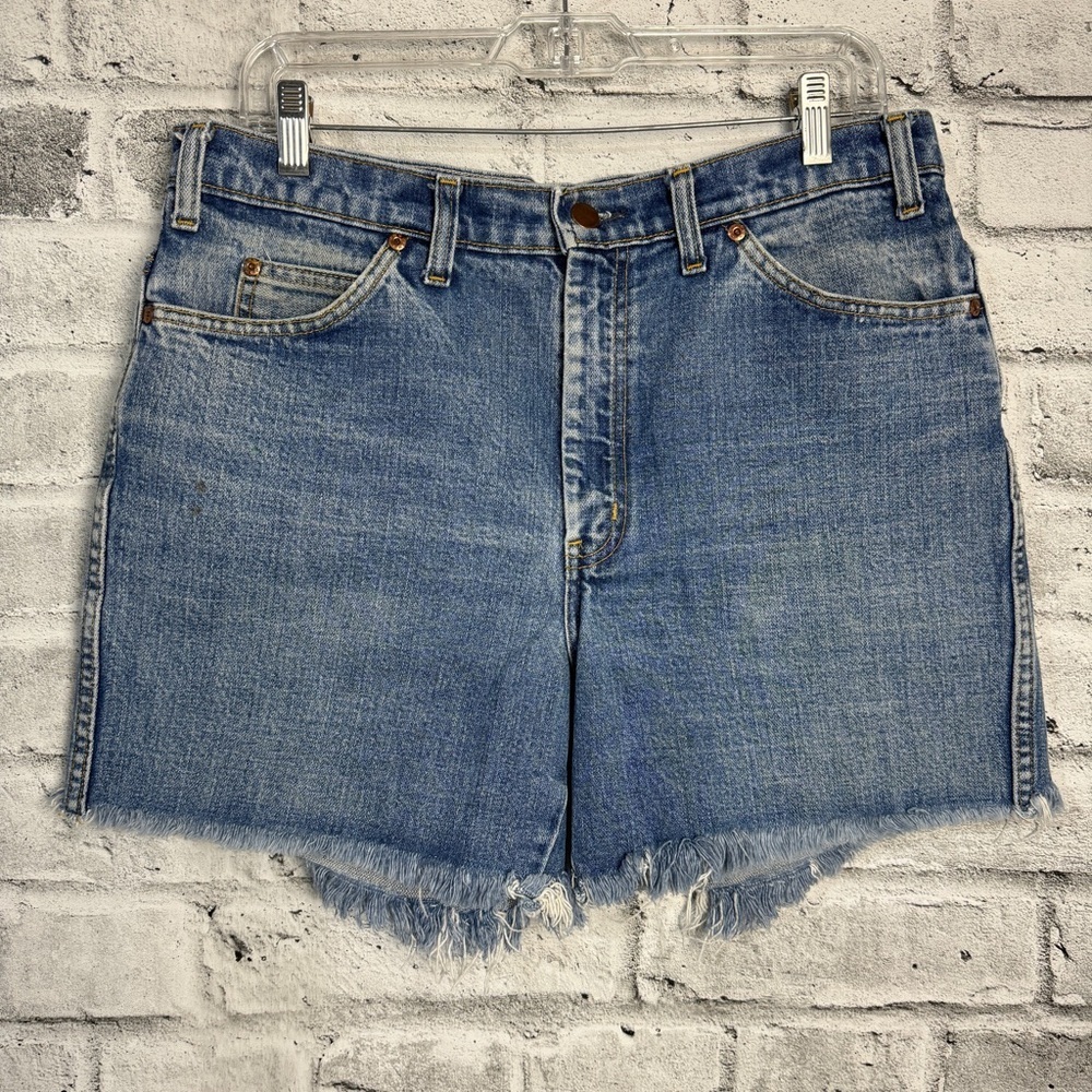 Vintage Blue Denim Jean Shorts